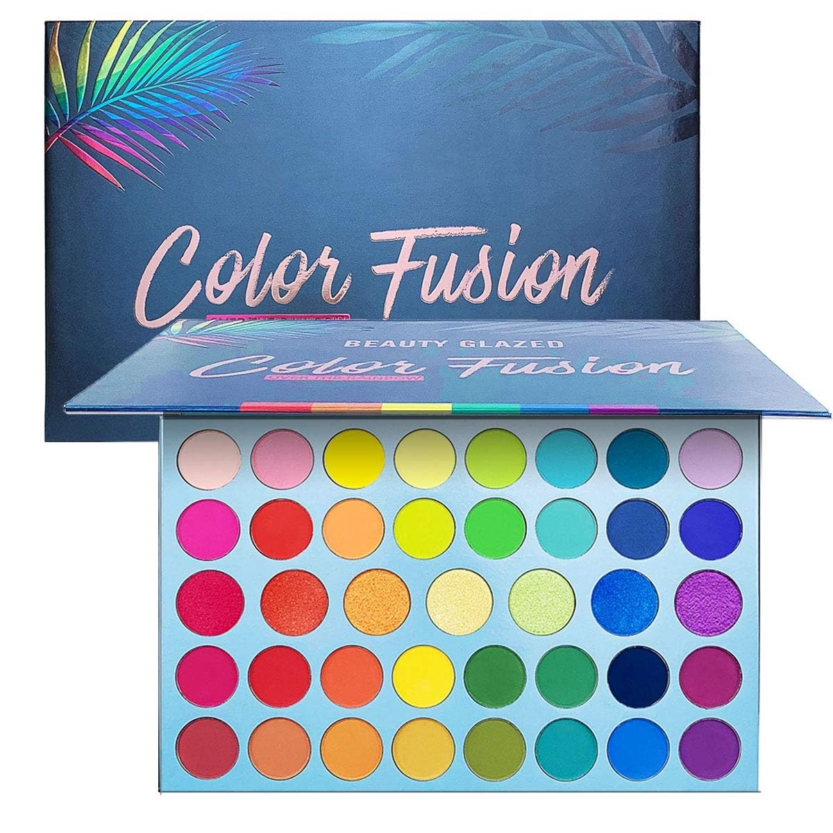 39 Colour Eyeshadow Palettes, Rainbow Colour Makeup Pallet, Glitter Matte Shimmer Metallic Pigmented Make up Professional Palette, Bright Powder Eye Pallets Makeup