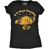 Womens Funny T Shirts C U Next Tuesday Sarcastic Adult Graphic Tee for Ladies