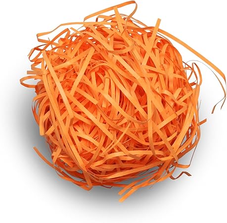 Amazon 緩衝材 カットペーパー 紙パッキン オレンジ 500g 1袋 梱包材 梱包資材 ペーパークッション クッションペーパー ペーパーパッキン ラッピング材料 おしゃれ かわいい エアキャップ 緩衝材 文房具 オフィス用品