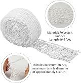 Mozeat Lens Meat Netting Roll 5m 5.5cm White Polyester Mesh Pocket view 2