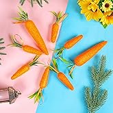 BLESOUYI Easter Decoration Carrot Hanging Ornaments for Spring Holiday Home Party Decorations 8Pcs Artificial Carrots Pendant