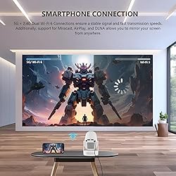 Iconiotk Mini Portable Projector 4K Supported 720P