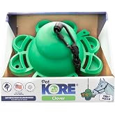 PetKORE: Clover - Horse Toy Ball - Green Treat Puzzle, Hang from Stalls &amp; Paddocks, Fill Ring w/Carrots-Hay-Treats, Durable Rubber, Suspension Kit