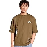 vasavi Oversized T-Shirt - Short Sleeve Baggy Tshirt for Men - Casual Drop Shoulder Oversized Tee Rugged Rebel