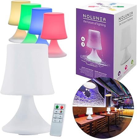 Lampe De Table Led Etanche Lampe D Exterieur Avec Telecommande Et Changement De Couleur Sans Fil Avec Batterie Amazon Fr Cuisine Maison