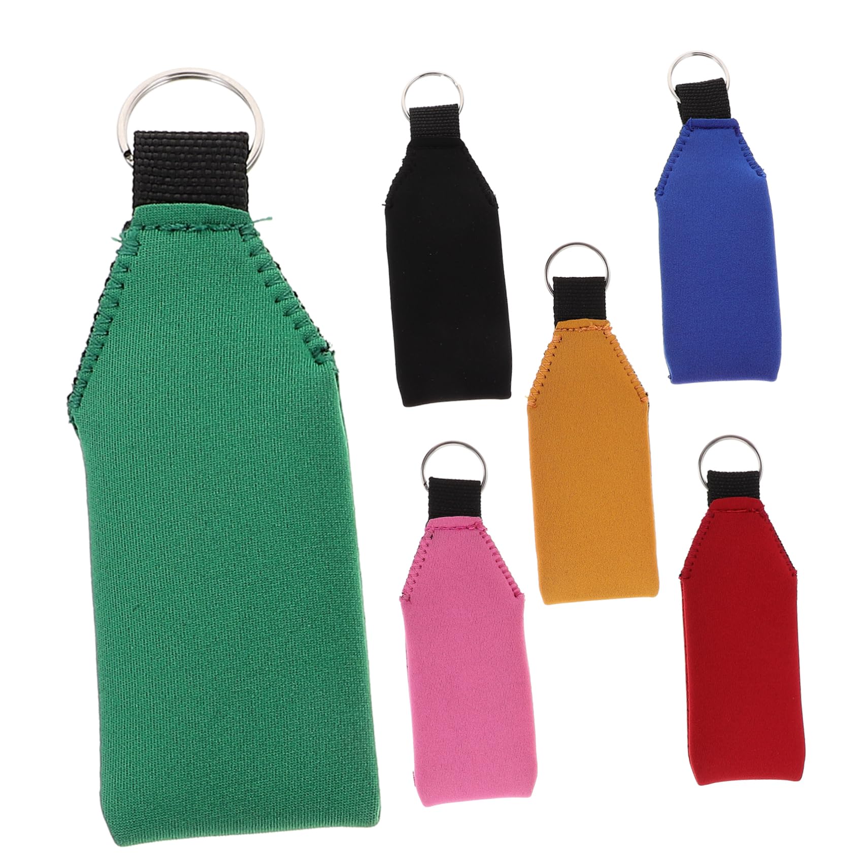 HONMEET 6Pcs Floating Neoprene Keychains Multifunction Keychain with Flashlight Ideal for Boating Fishing Kayaking and Outdoor Activities Floating Keychain Pendants