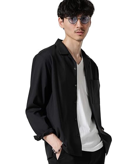 Amazon ナノ ユニバース Nano Universe ｔ ｗ開襟シャツ S
