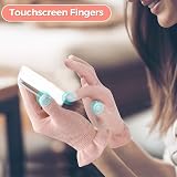 AovYoo 2 Pairs 100% Cotton Gloves for Eczema Dry Hands Touchscreen M view 4