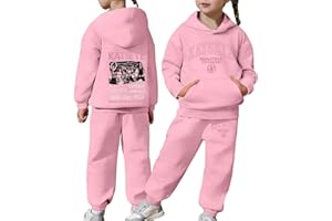 KATSEYE Girls 2 Piece Outfits Sweatsuit Katseye Merch Pullover Hoodie Sweatshirt Lounge Sets Jogger Sweatpants