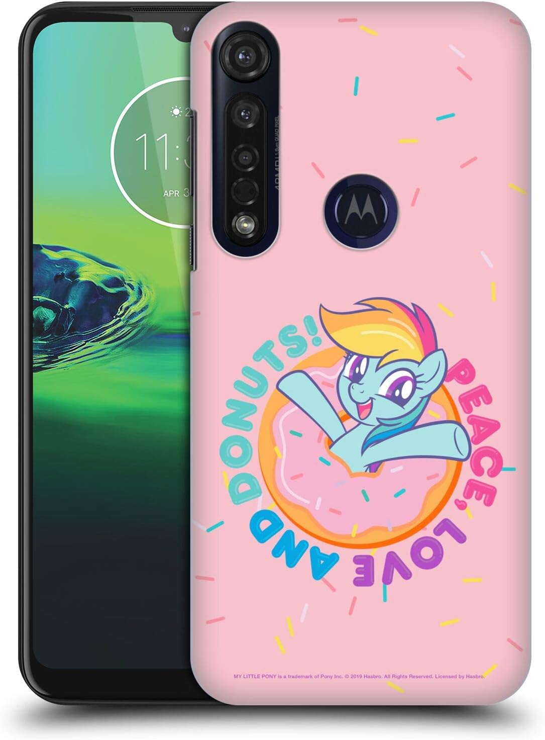 Head Case Designs Officially Licensed by My Little Pony Rainbow Dash Candy Clash Hard Back Case Compatible with Motorola Moto G8 Plus