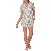 BedHead - Short Sleeve Shorty PJ Set - Palm Geo - Large