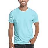 Pioneer Camp Mens Bamboo Viscose T Shirt Ultra Soft Plain Tshirts for Men Cooling Crew Neck Casual Basic Tee Shirt Undershirt