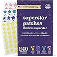 LivaClean 240 Count Colorful Star-Shaped Pimple Patches for Face – Hydrocolloid Acne Patches with Salicylic Acid – Cute Pimpl