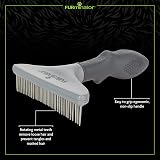 FURminator Grooming Rake for Cats and Dogs with Ergonomic NonSlip Handle view 4