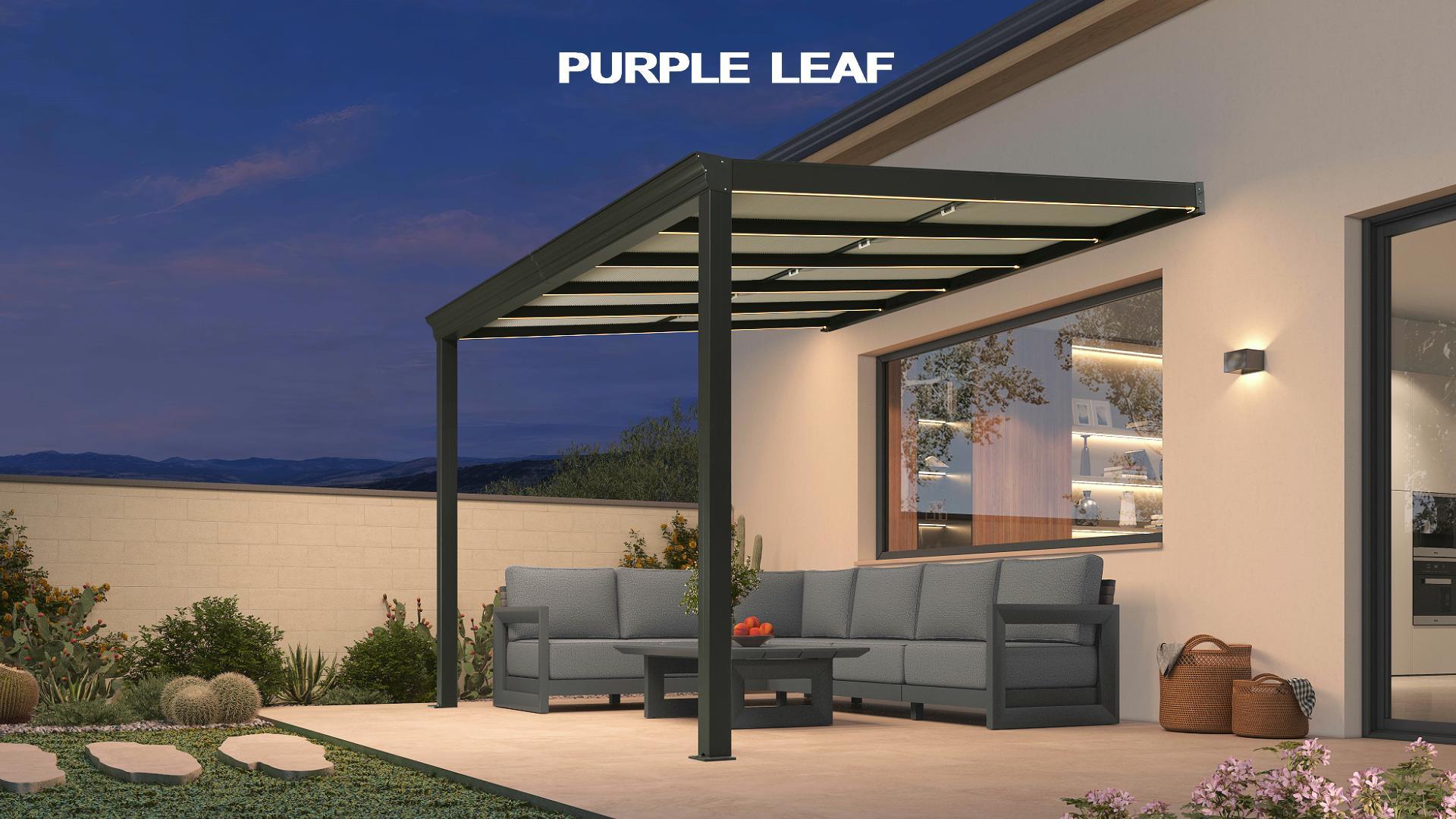 PURPLE LEAF 12x14 Wall Mounted Pergola Review: Retractable Shade and LED Lights image 25