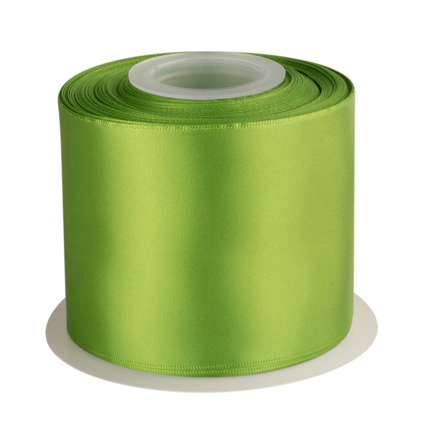 Double Faced Satin Ribbon, 75mm X 22M, Solid Polyester Craft Ribbon, Perfect for Gift Wrapping, Crafts, Wedding Party Ceremony Decoration, Floral Arrangement, Sewing (Kiwi) — image 1