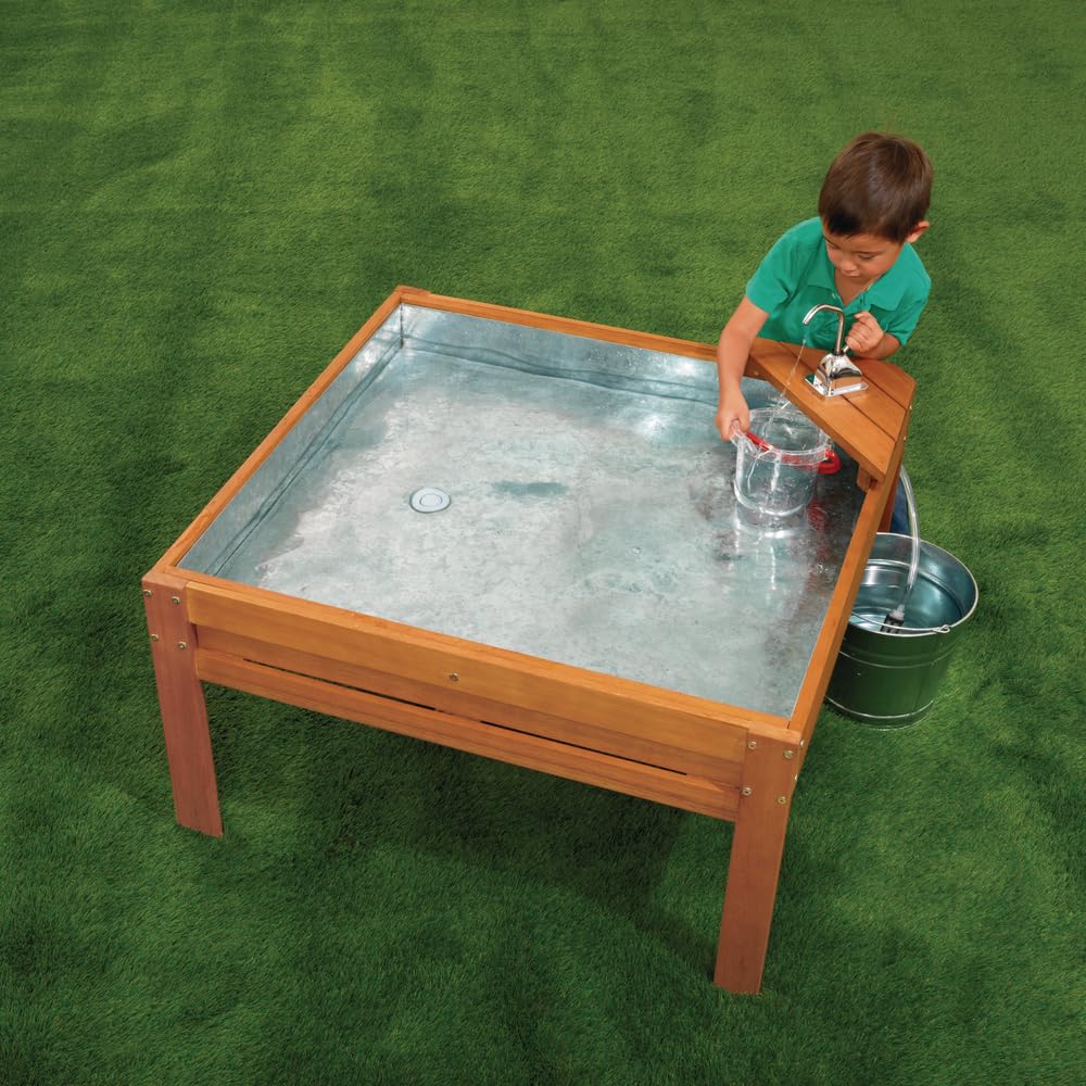 Excelleration Outdoor Water Table with Pump, Water Table, Sensory Table, Sand and Water Table, Sensory Table for Toddlers, Water Play, Outdoor Furniture, Kids Outdoor Play