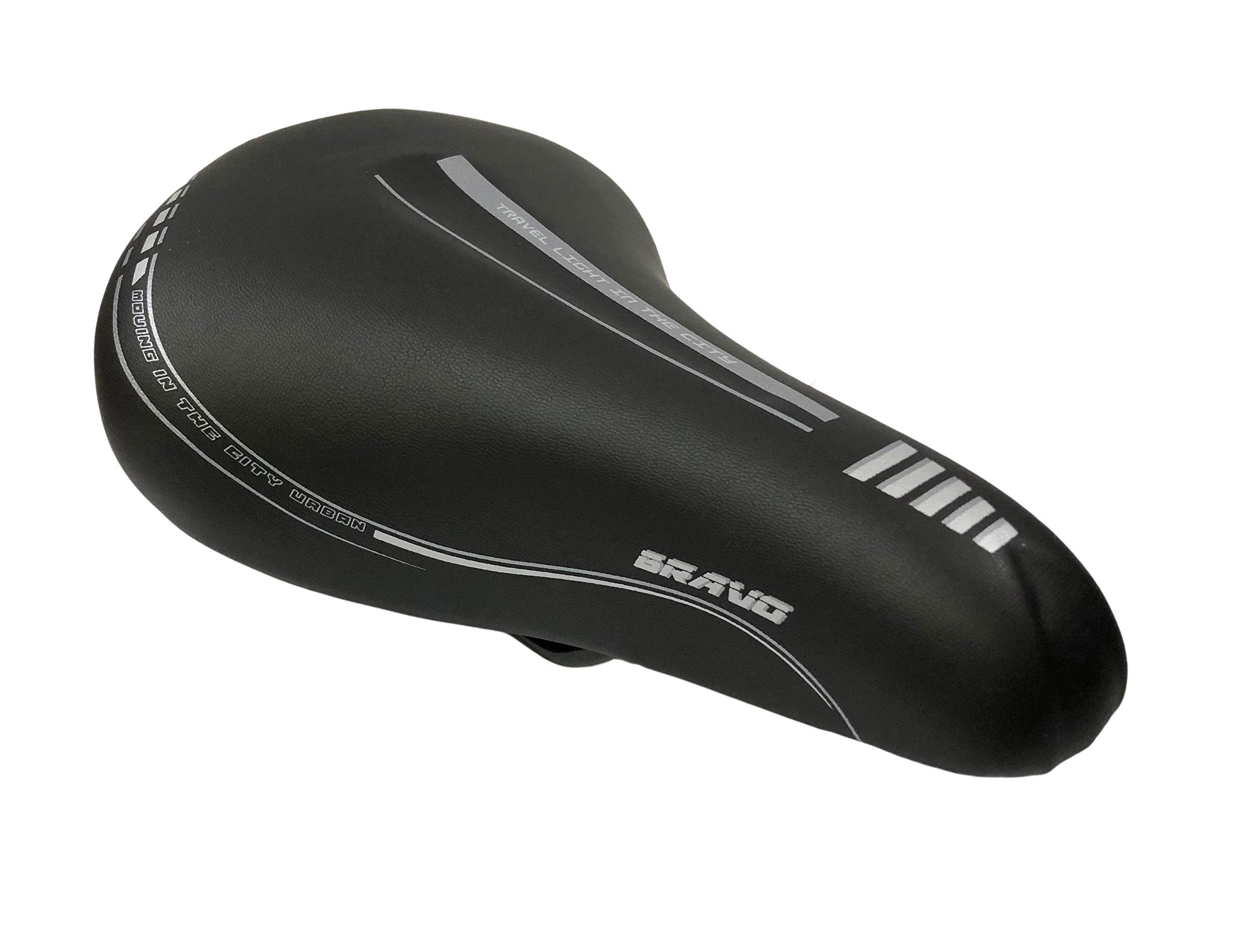 Montegrappa Bicycle Seat for City Bike, Holland, MTB, Classic Bravo Model, Black, Unisex, BICYCLE_SEAT