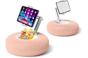 Debtrop Kindle Pillow Stand Holder for Reading in Bed, Tablet iPad Pillow Stand for Lap Compatible with 4.7"-13" Phone, Tablet, iPad, iPhone, Google, Kindle, Samsung(Pink)