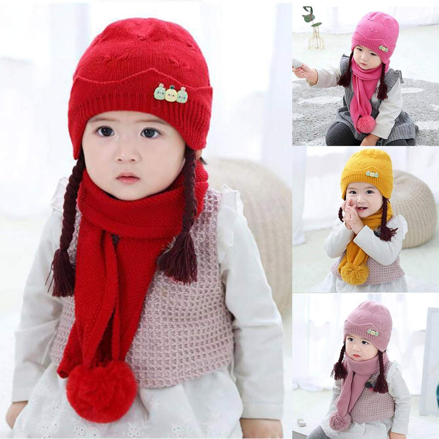 baby hat scarf