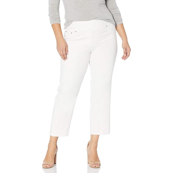 RUBY RD. Pull-on Solar Millennium Tech Super Stretch Pant Pantaloni, Nero, 18 W Donna