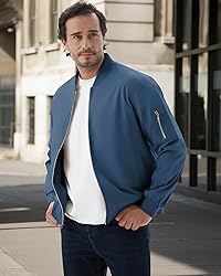 WULFUL Men's Bomber Jacket Lightweight Casual