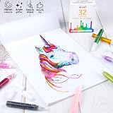 abeec 32 Glitter Glue Pens 10ml Assorted Colors Non-Toxic Kids Craft view 3