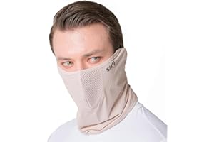SUIGOLF KOREA (Type A) UV Sun Protection Balaclava Half Face Mask - For Golf, Hiking, Running, Cycling & Outdoor Sports