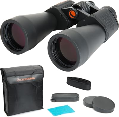 Celestron SkyMaster 12x60 Porro Prism Binoculars with Tripod Adapter Bundle