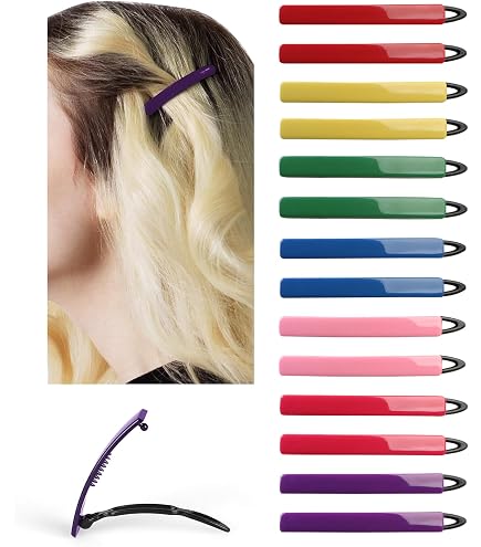 Hair Clips Set 32Pcs Multi-Color Plastic Small Barrettes for Women Girls Amazon.com : AURORA PIN 32pcs Hair Clips Set, Hair Barrettes  main image 3