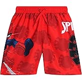 Marvel Boys Swim Trunks - Avengers Spiderman Captain America Spidey and Friends UPF 50+ Quick Dry Boys Swim Shorts (2T-12)