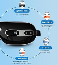 BOQUBOO Eye Massager with Heat and Cooling for