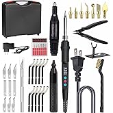ELITECTK 3D Print Finishing Tools, 3D Printing Smoothing Tools Kit Includes Digital Soldering Iron, Deburring Tool, Electric