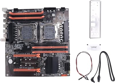 Vklopdsh X99 Dual CPU Motherboard LGA 2011 DDR4 SATA Cable Baffle Thermal Grease