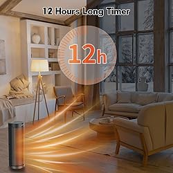 Portable Space Heater for Indoor Use with Remote