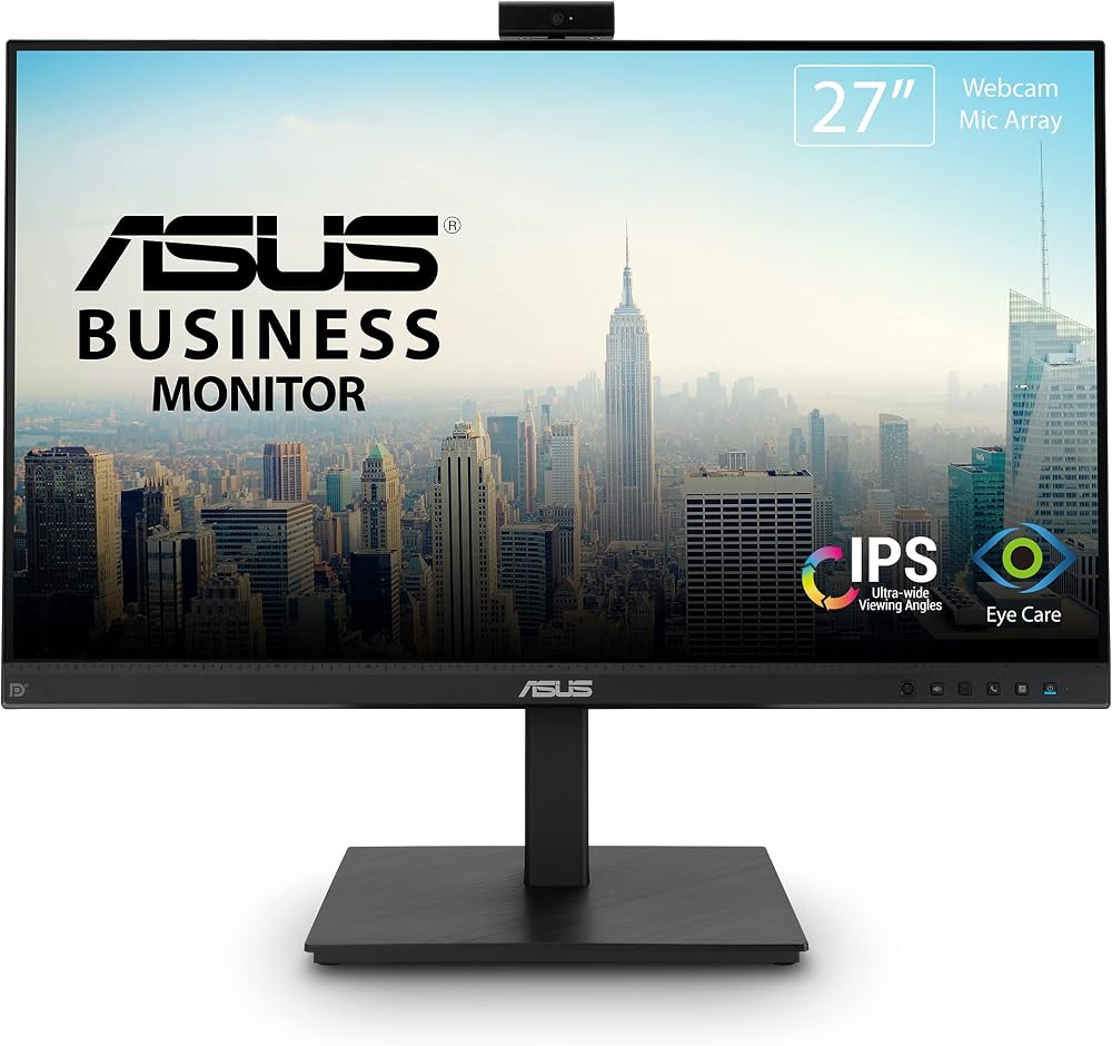 ASUS BE279QSK 27" Full HD IPS Video Conferencing Monitor Webcam Mic Speakers