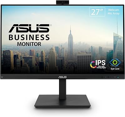 ASUS BE279QSK 27" Full HD IPS Video Conferencing Monitor Webcam Mic Speakers