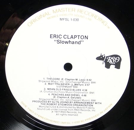 Slowhand Japan Pressing Mobile Fidelity Sound Lab Half Speed Master Mfsl Vinyl Lp Amazon Com Music