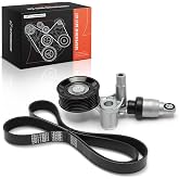 A-Premium Engine Serpentine Belt Drive Kit with Tensioner | Compatible with Honda Accord 2013-2017, CR-V CRV 2017-2019 &amp; Acura TLX 2015-2020 - DOHC L4 2.4L
