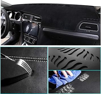 Amazon Com Wanling Suede Dashboard Cover Custom For Ford Explorer Base Limited Platinum St Xlt Dash Cover Dashmat White Thread Automotive