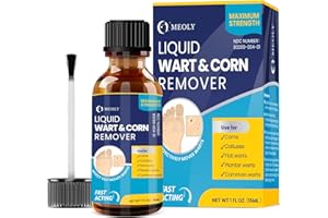 MEOLY Grehge trength Liquid Wart & Corn Gel with Exclusive Formula for Fast-Acting Removal of Plantar, Common, and Flat Warts