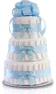 rustic diaper cake boy