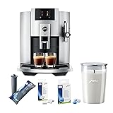 Jura E8 Automatic Espresso Machine Bundle with