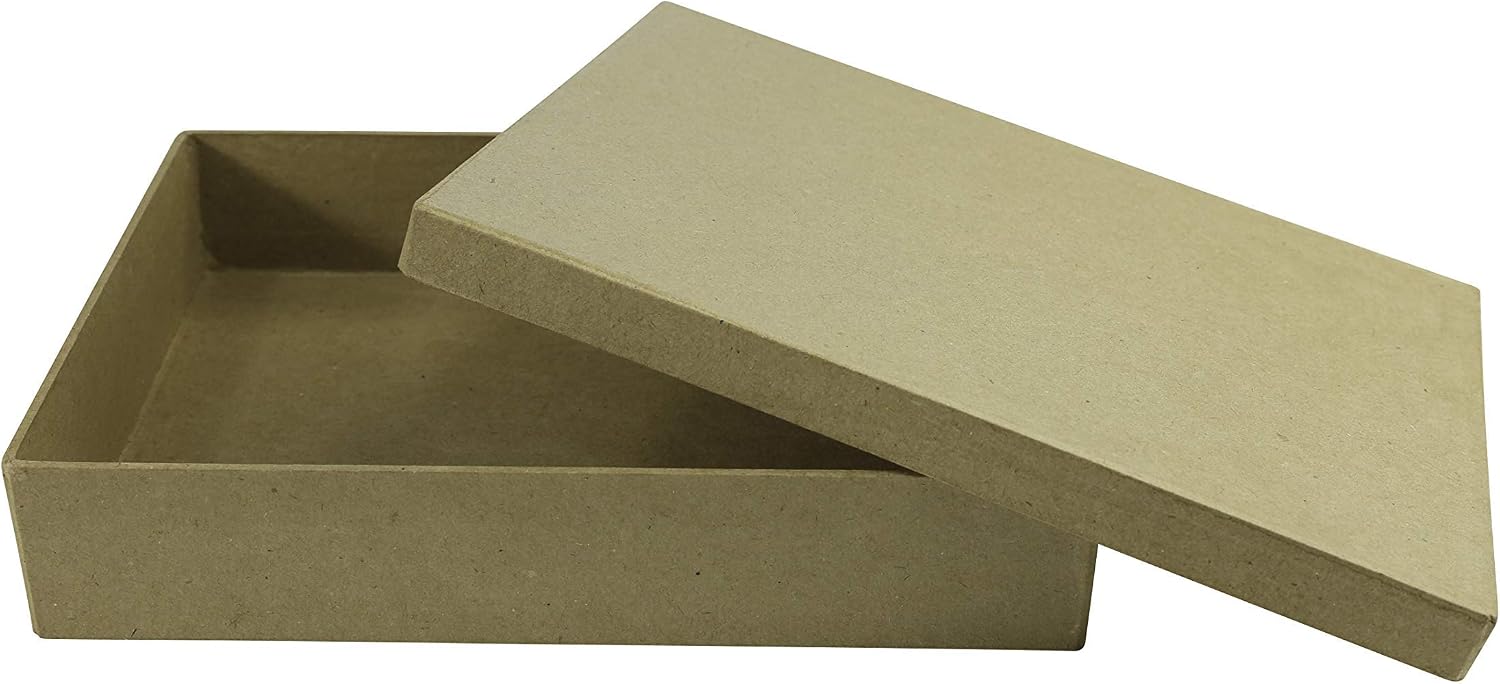 Décopatch Mache A5 Square box, 16.5x22.5x4.5cm, Brown - Image 4