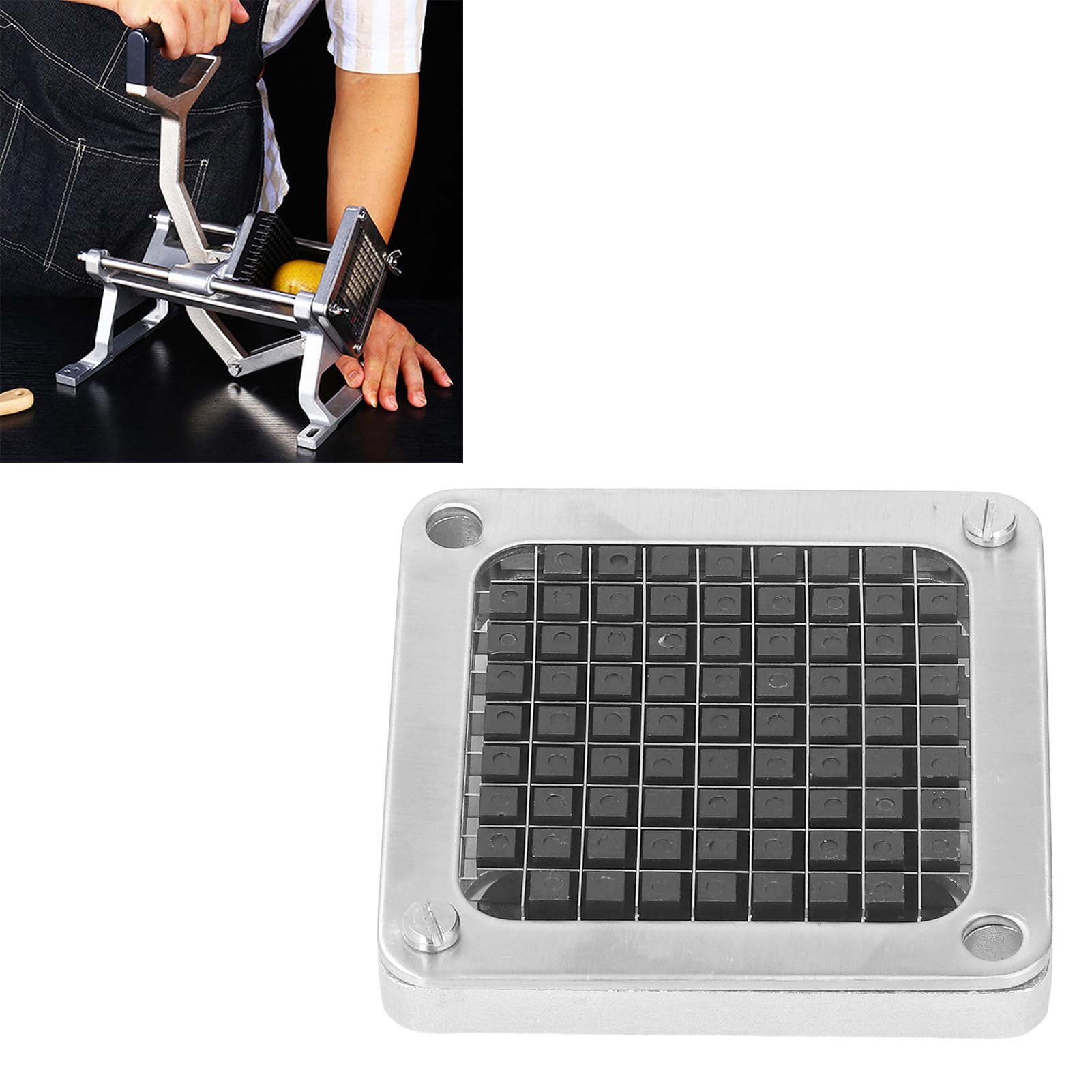 Stainless Steel French Fry Cutter Blade, Potato Cutter for Efficient Potato Cutting (9mm)