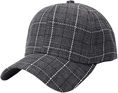 plaid ball cap