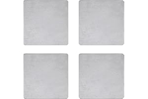 ICokin 4 Pcs Steel Plate,6" x 6" A36 Hot Rolled,Laser Cut Metal Plate Weldable & Paintable Steel Plates,Ideal For Industrial & DIY Projects