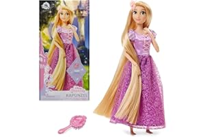 Disney Store Official Princess Rapunzel Classic Doll for Kids, Tangled, 11 ½ Inches, Includes Brush with Molded Details, Full