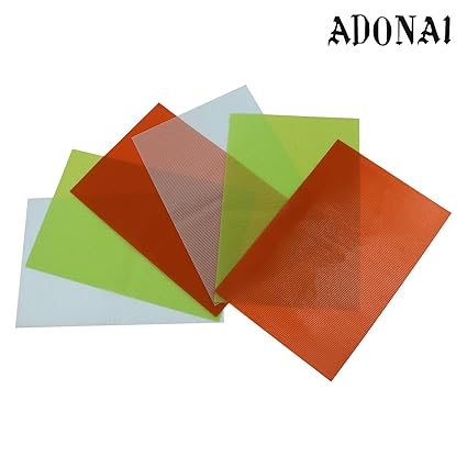 ADONAI Waterproof Anti Slip Refrigerator Drawer Mat (Multicolour, 45 Cms) -Set of 6 Pieces