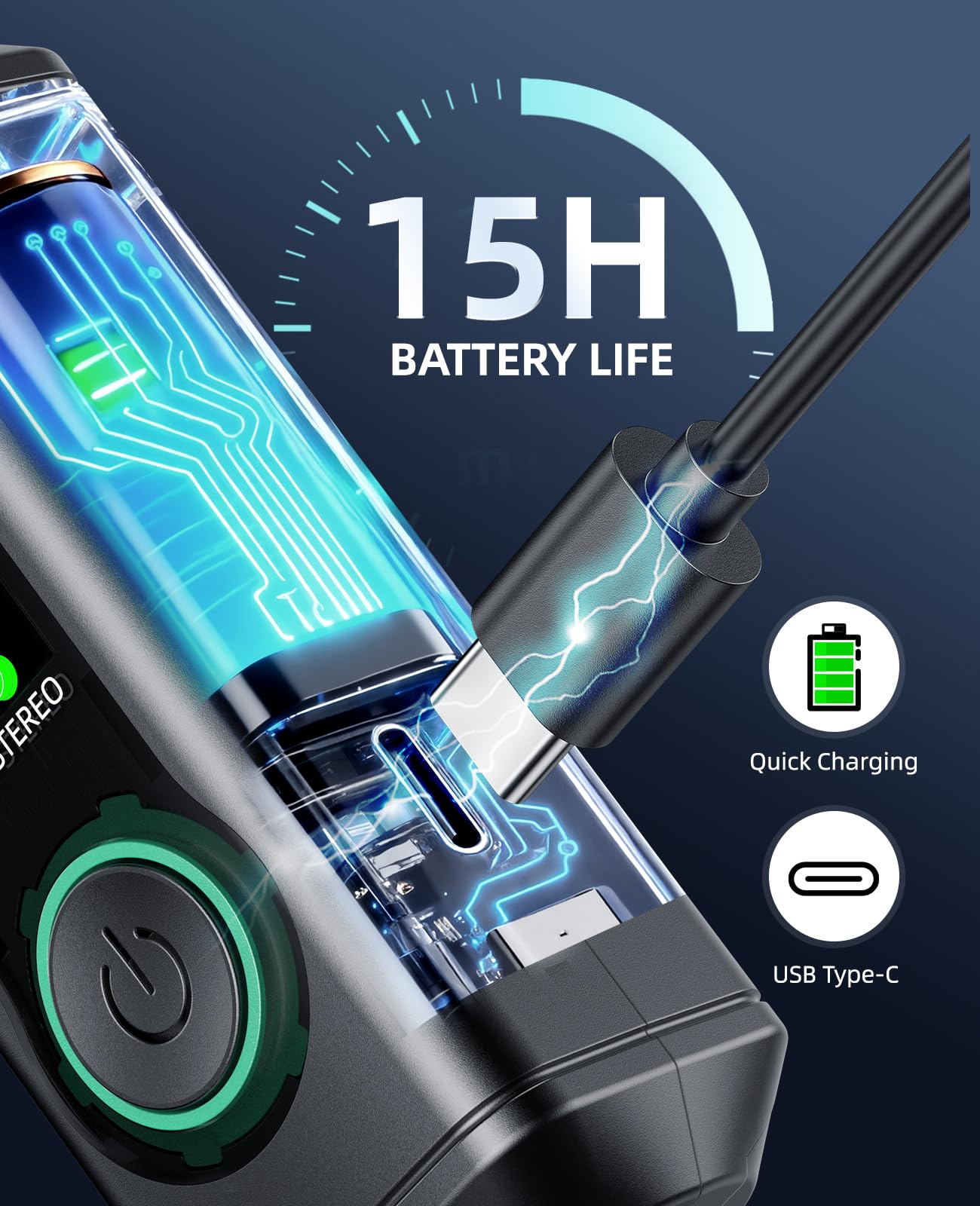 LEKATO P16 Bluetooth XLR Empfänger, Mono/Stereo Audio Receiver mit 15H Laufzeit für PA-, DJ-Systeme & Mixer 5